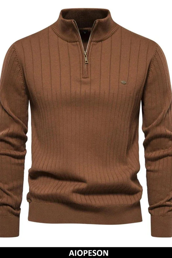 CAVAN | Pull d'Automne Élégant avec Col Zippé