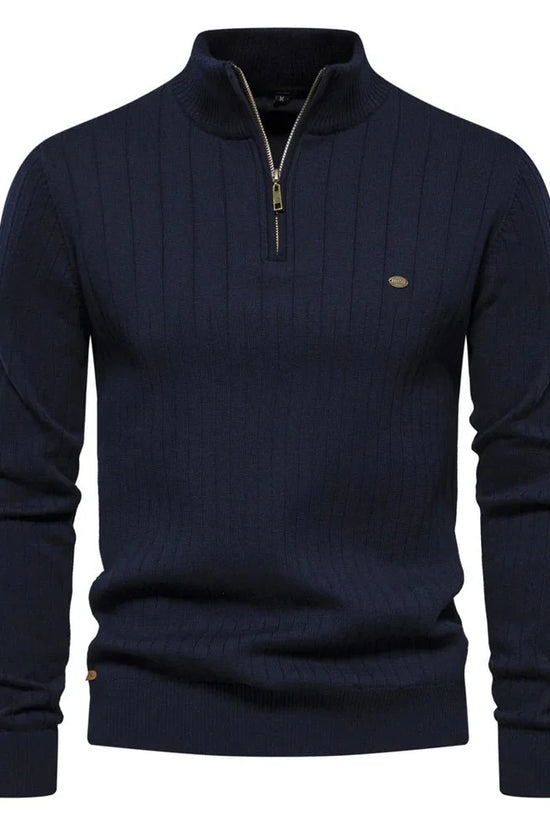 CAVAN | Pull d'Automne Élégant avec Col Zippé