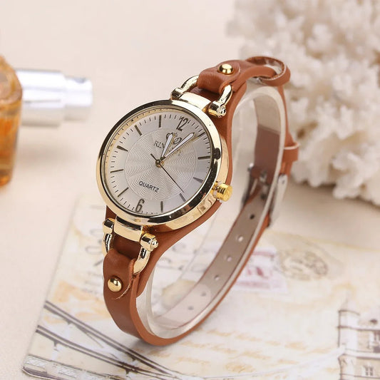 ÉCLAT D'OR | Montre Élégante avec Cadran Doré Raffiné