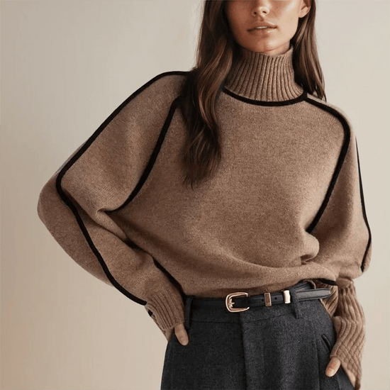 ELANCE | Pull chic à col roulé