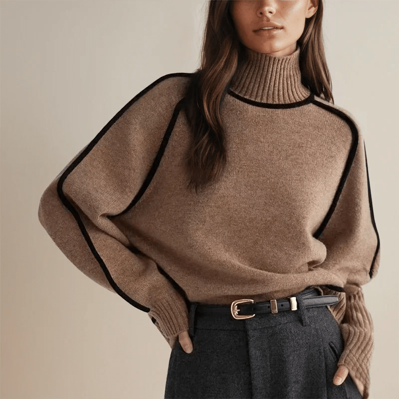 ELANCE | Pull chic à col roulé