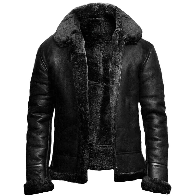 Jonas | Veste en cuir élégante et chaude