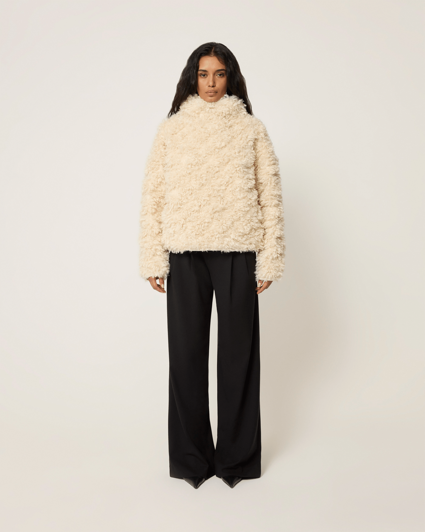 KYLA | Pull en Fausse Fourrure Doux et Tendance