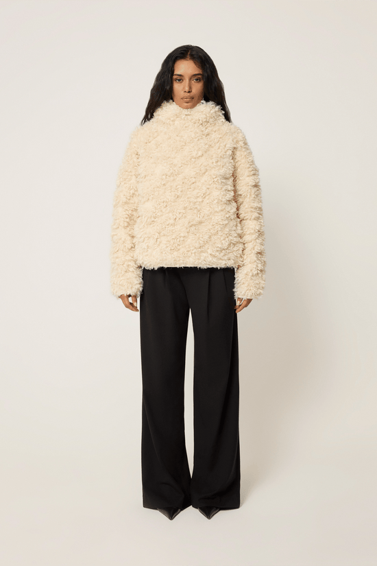 KYLA | Pull en Fausse Fourrure Doux et Tendance