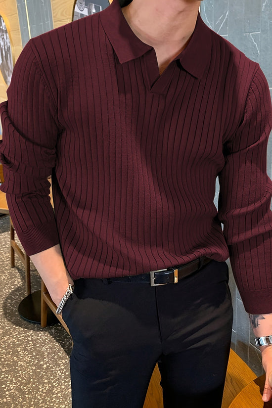 LIAM | Pull Col V Élégant – Style et Confort au Quotidien