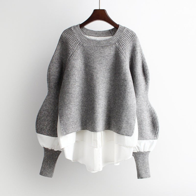LINA | Sweat Oversize à Manches Bouffantes et Confort Optimal
