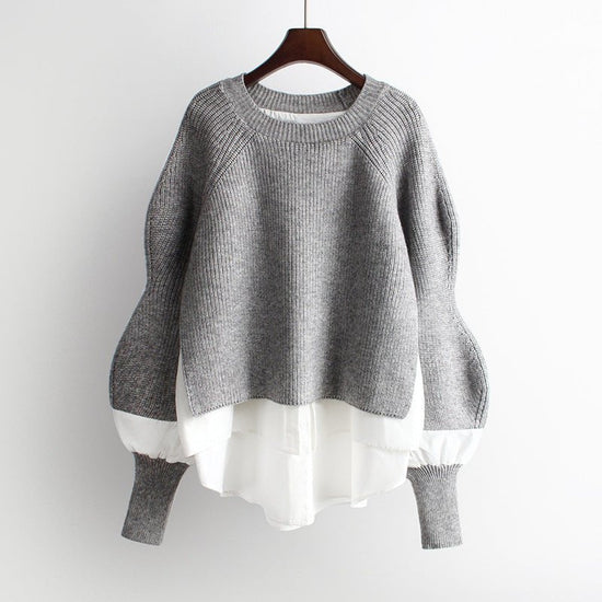 LINA | Sweat Oversize à Manches Bouffantes et Confort Optimal