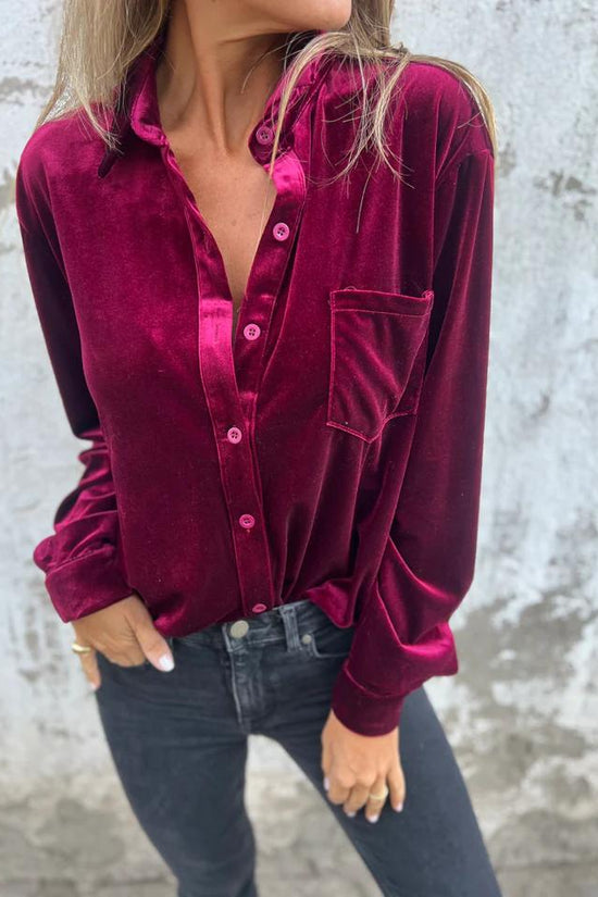 LORRAINE | Blouse en Velours Élégante et Confortable