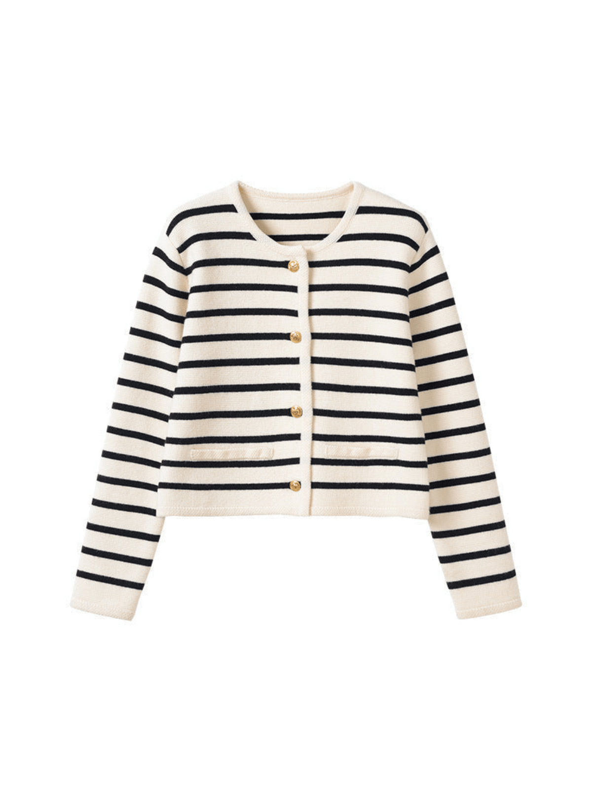 LUCIE | Cardigan Tricoté à Rayures Élégant et Confortable