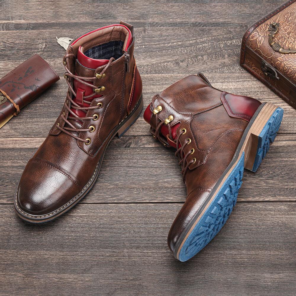 Lukas  - Bottines Oxford en cuir classiques pour hommes