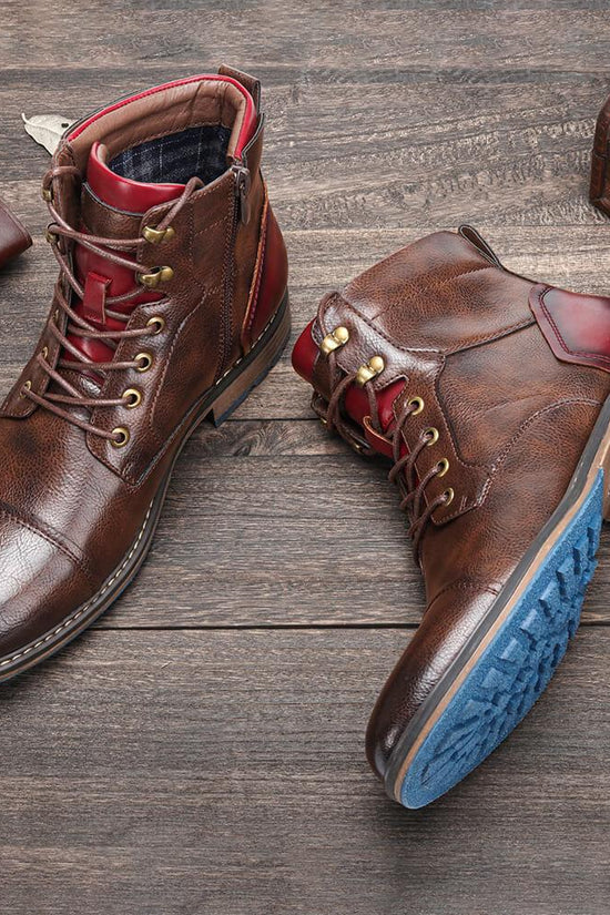 Lukas  - Bottines Oxford en cuir classiques pour hommes