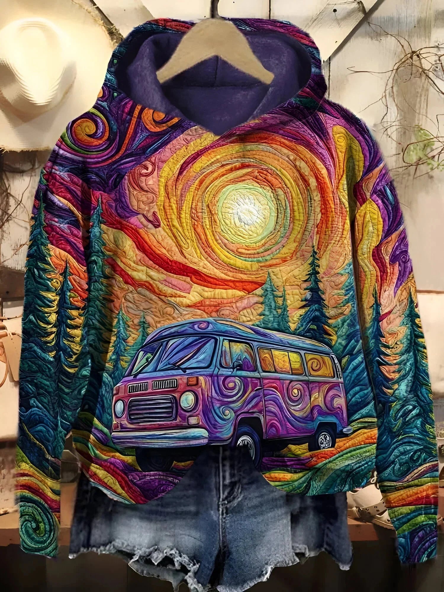 Mariska | Sweat à capuche Chaud et Vintage