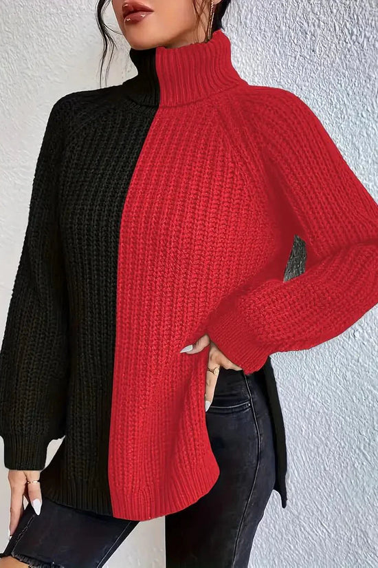MILA | Pull Femme Élégant à Motif Color Block