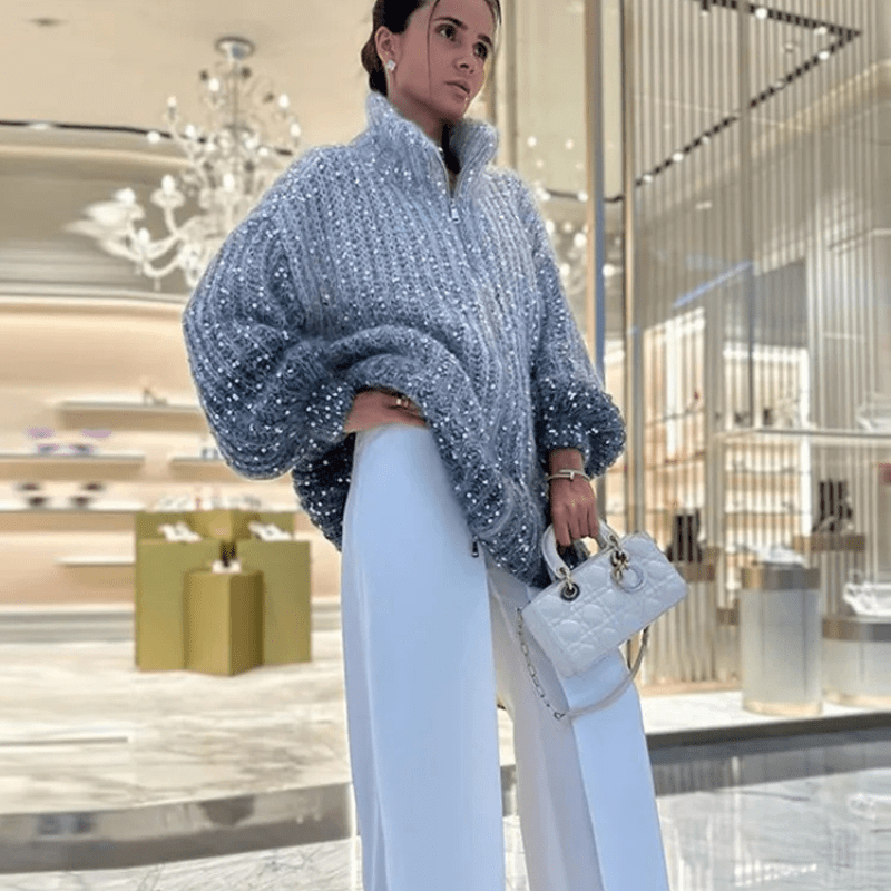 ORLA⏐Pull Élégant en Tissu Doux et Luxueux