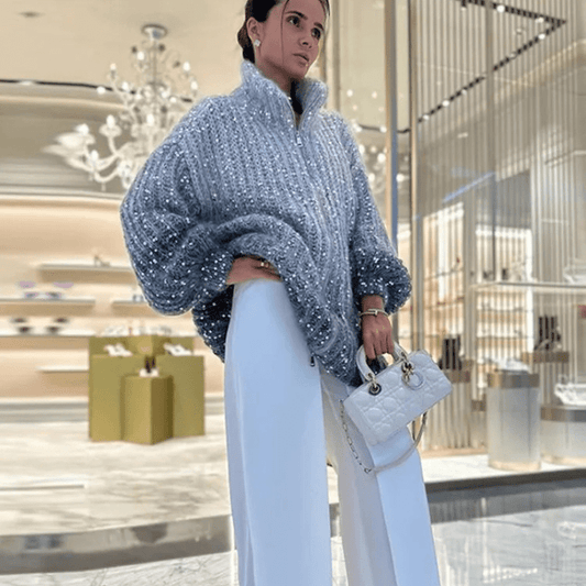 ORLA⏐Pull Élégant en Tissu Doux et Luxueux