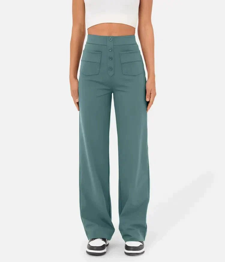 Pantalon Taille Haute Confortable Et Extensible Fitcurve™