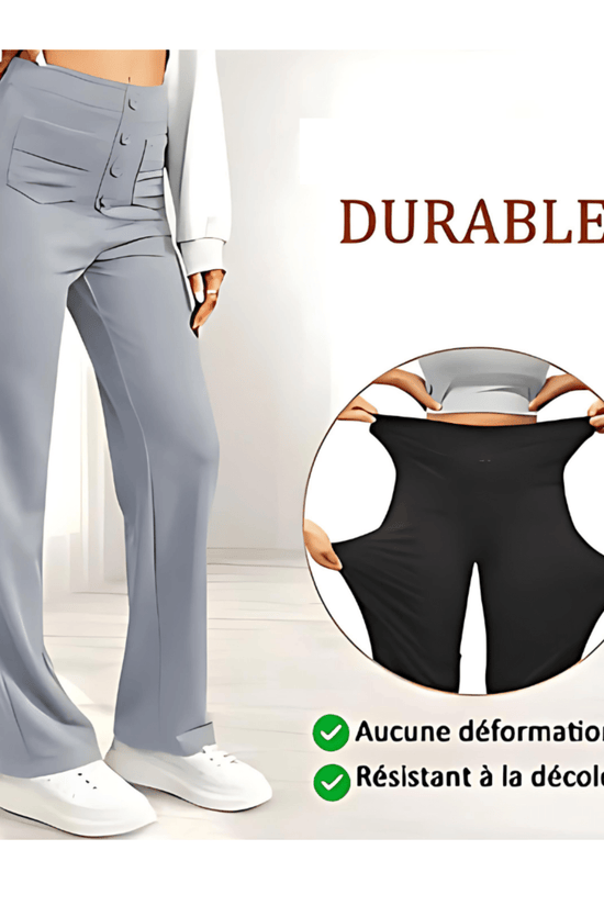 Pantalon Taille Haute Confortable Et Extensible Fitcurve™