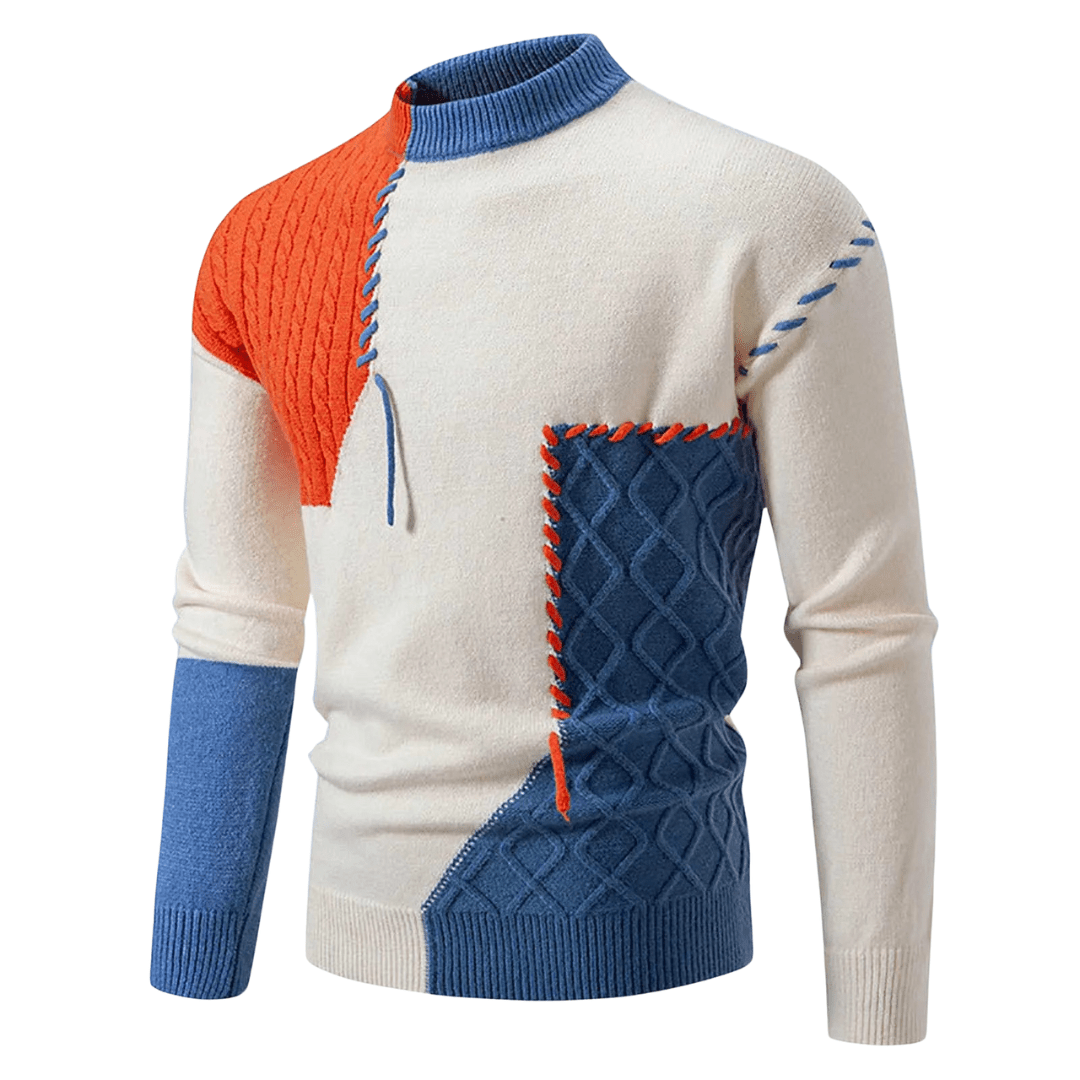 Patchwork | Pull d'hiver élégant et tendance