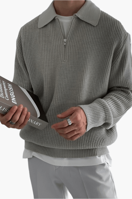 RASON | Pull Zippé Chic et Confortable