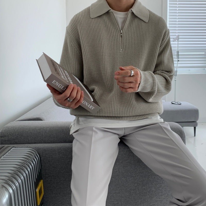 RASON | Pull Zippé Chic et Confortable