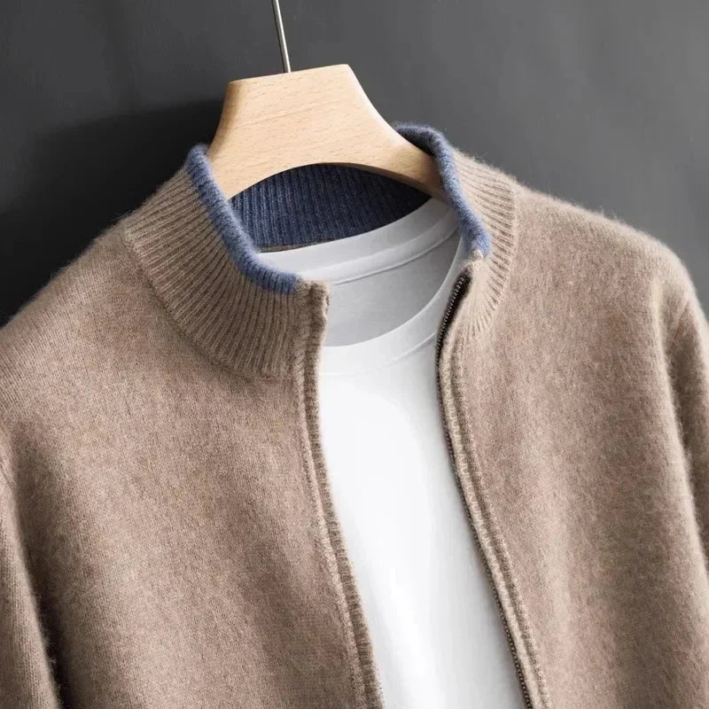 RIKU | Veste Zippée en Cachemire Ultra Douce et Élégante