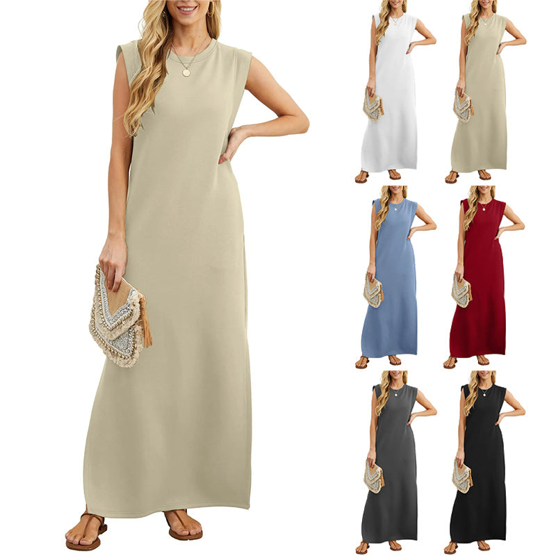 EMMA | Robe Longue Fluide Anti-Rides