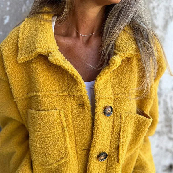 Dion™ | Élégante Jacke Courte à Revers et Chic