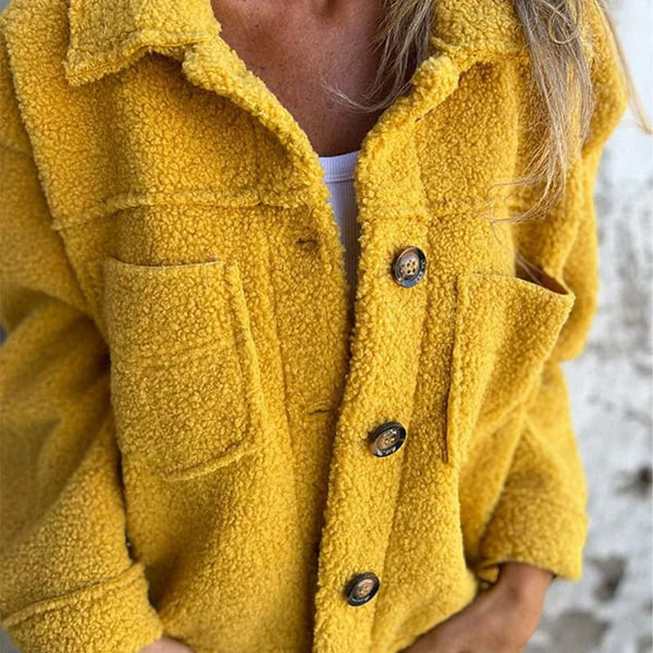 Dion™ | Élégante Jacke Courte à Revers et Chic