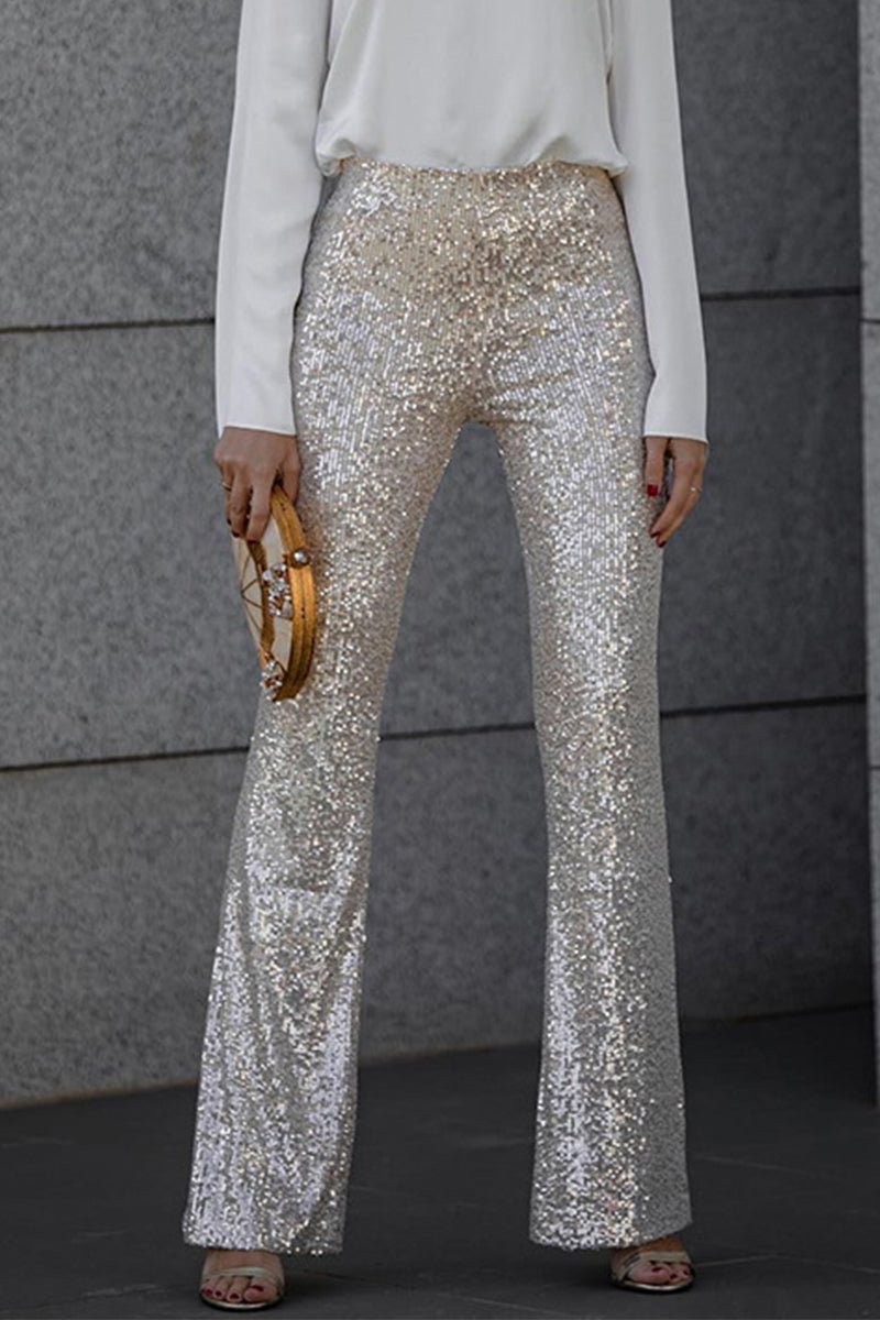 Stella | Pantalon Flare Pailleté pour des Soirées Éblouissantes