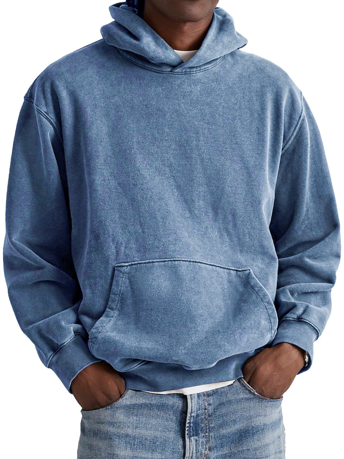 VECHO | Sweatshirt Rétro en Coton avec Capuche – Confort et Style Décontracté